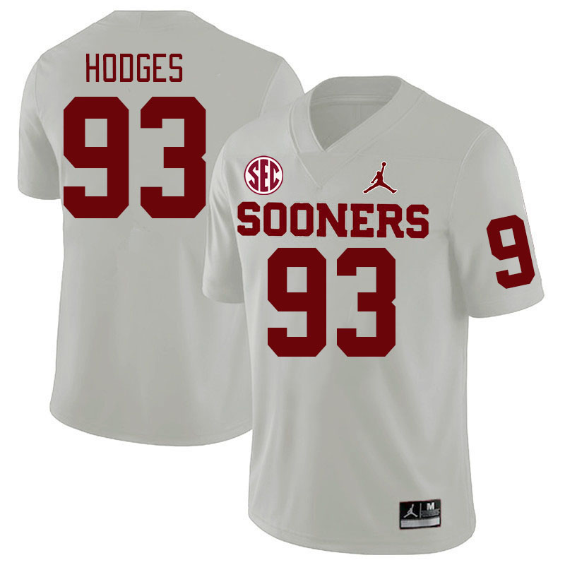 Men #93 Ace Hodges Oklahoma Sooners 2024 SEC Conference College Football Jerseys-White